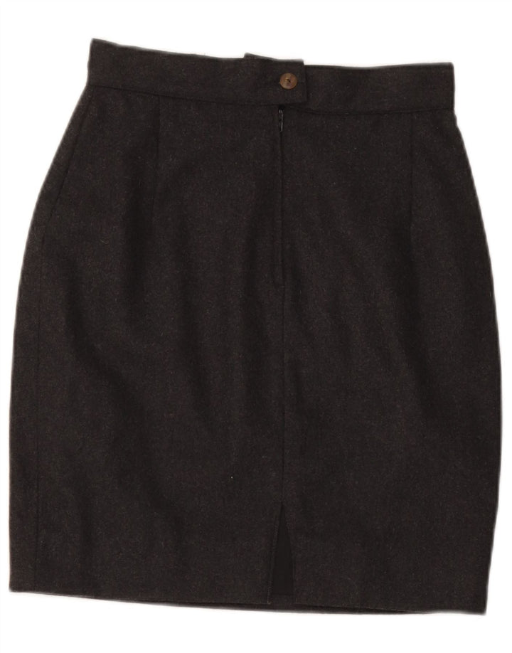 Saia lápis feminina Benetton W26 pequena cinza
