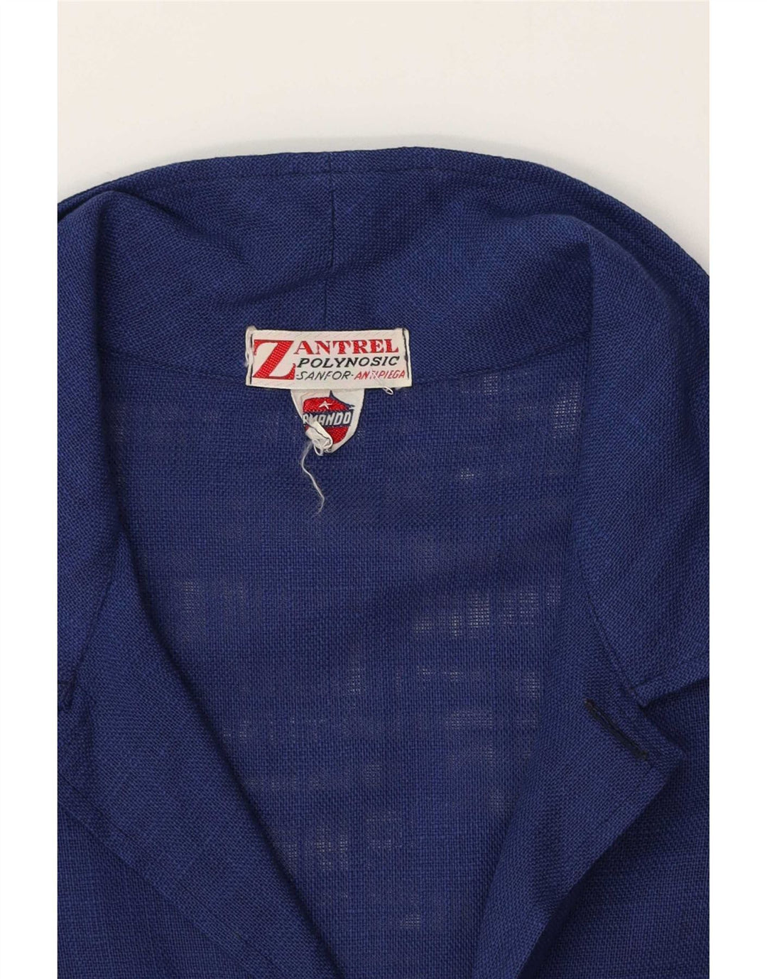 Blusa feminina vintage UK 16 grande azul