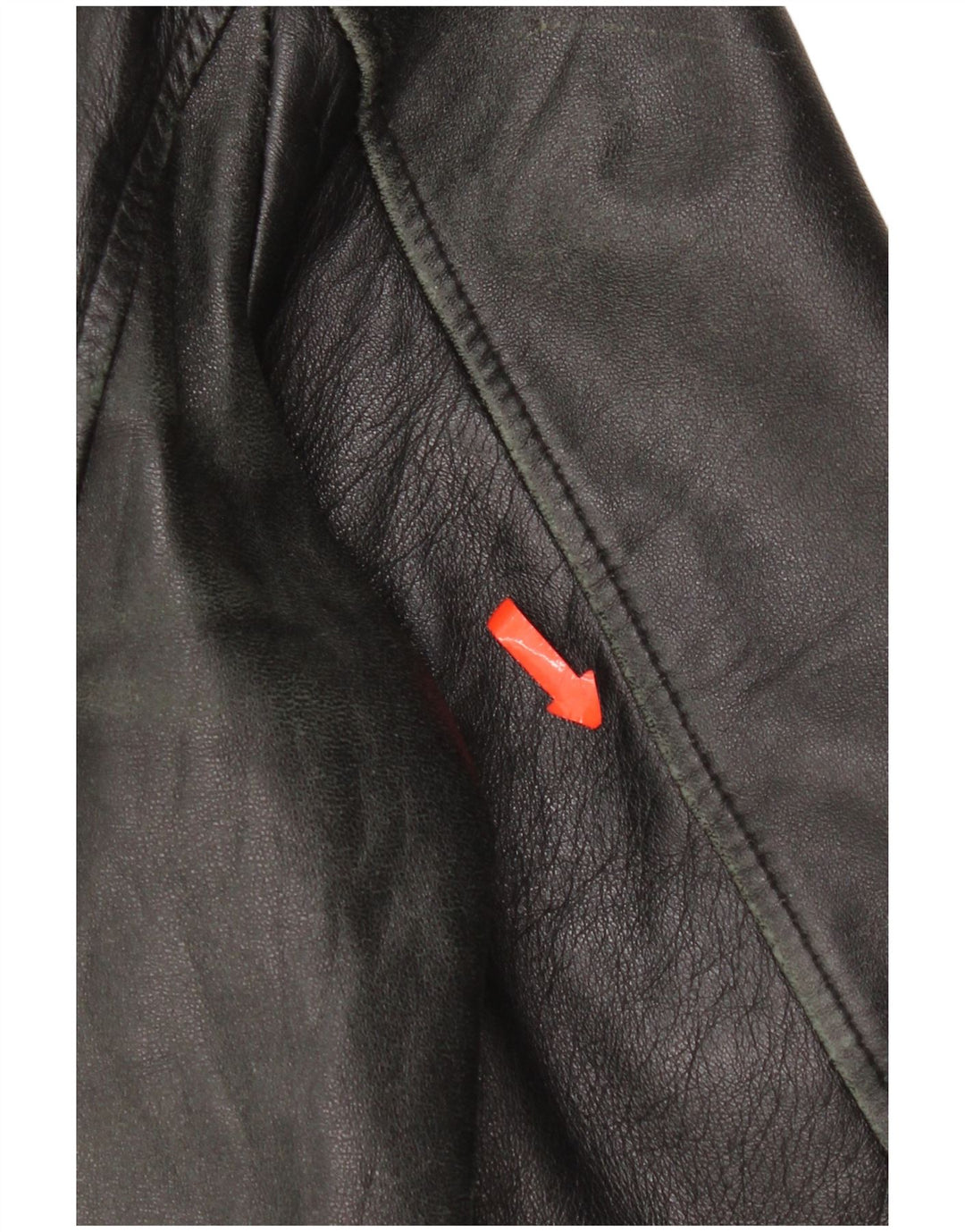 Jaqueta de couro masculina Lavorazione Artigianale IT 48 couro preto médio