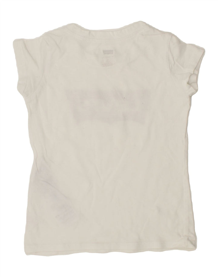LEVI'S Girls Graphic T-Shirt Top 3-4 Years White Cotton Vintage Levi's and Second-Hand Levi's from Messina Hembry 