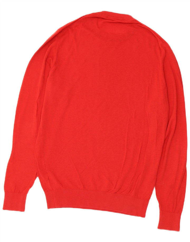 Suéter masculino Gas com gola redonda grande algodão vermelho