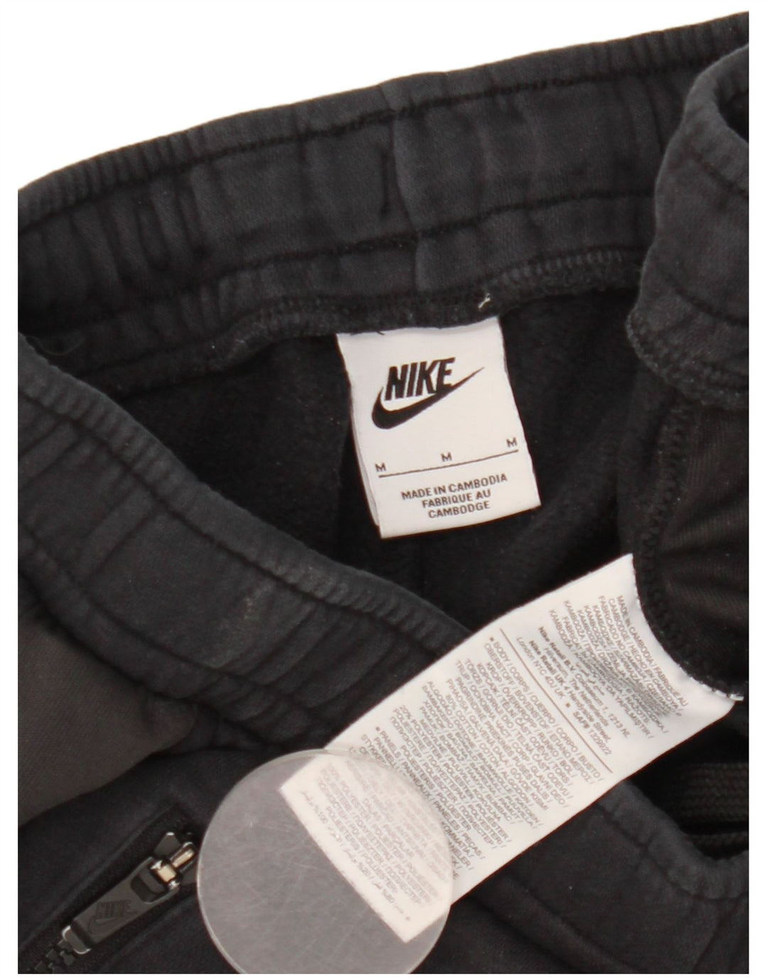 Nike Mens Graphic Calças de treino Joggers Médio Algodão Preto