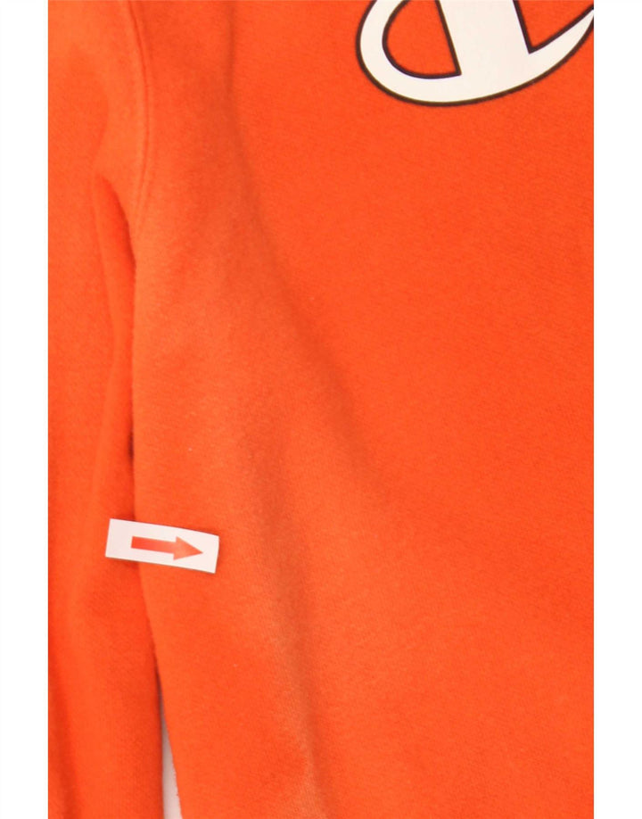 Jumper com capuz gráfico masculino Champion médio laranja