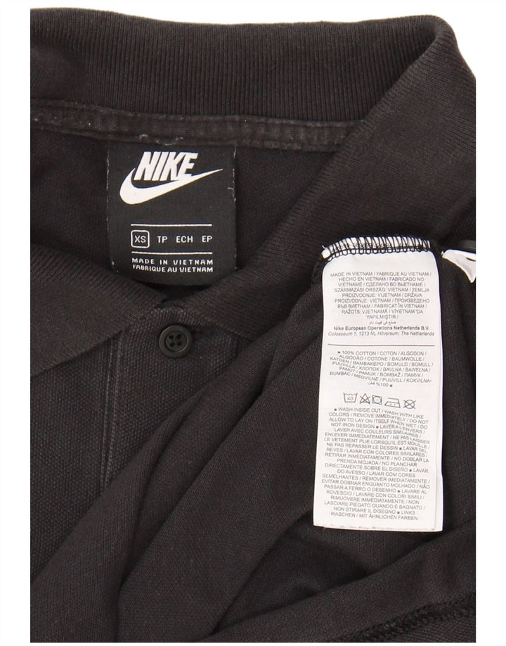 Camisa polo masculina NIKE XS preta de algodão
