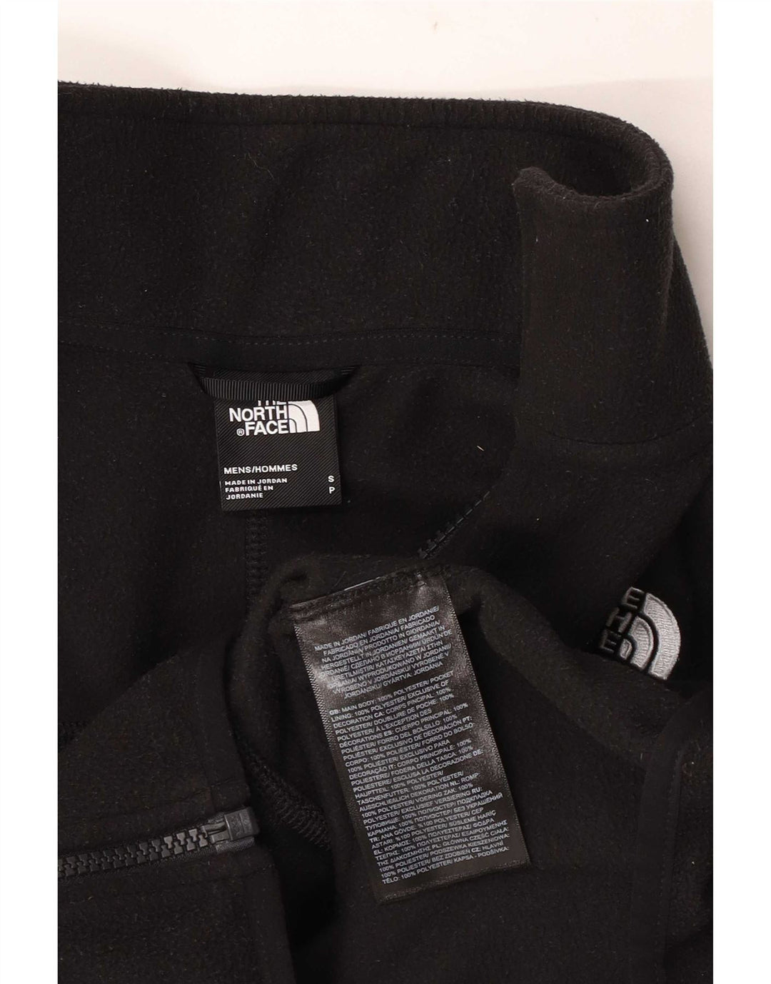 Jaqueta masculina The North Face Liner Fleece Reino Unido 36 Pequeno Poliéster Preto