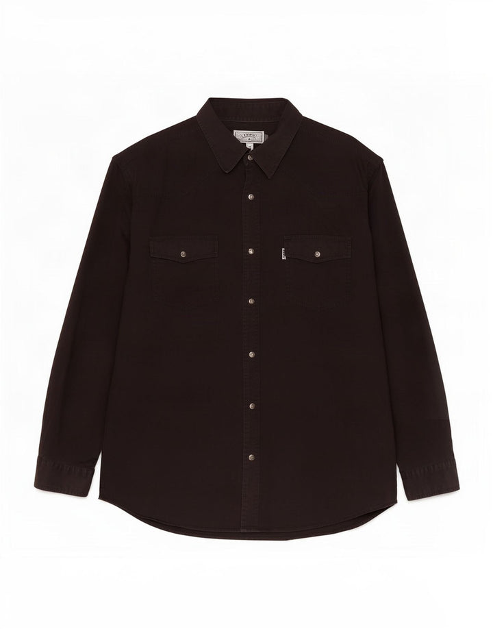 Camisa masculina Jep's tamanho 43/44 XL algodão preto