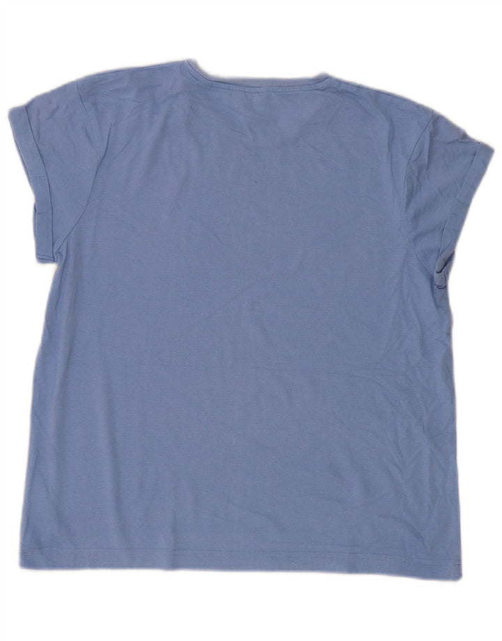 Camiseta feminina Jack Wills UK 8 algodão azul pequeno