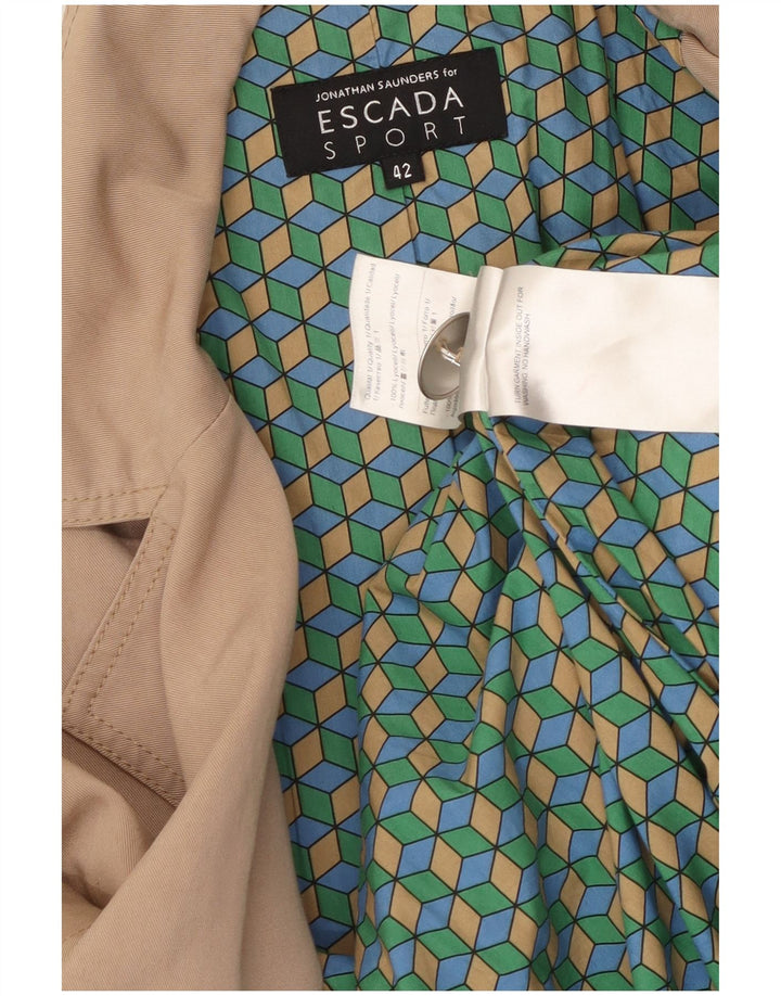 ESCADA Casaco feminino EU 42 grande bege Lyocell