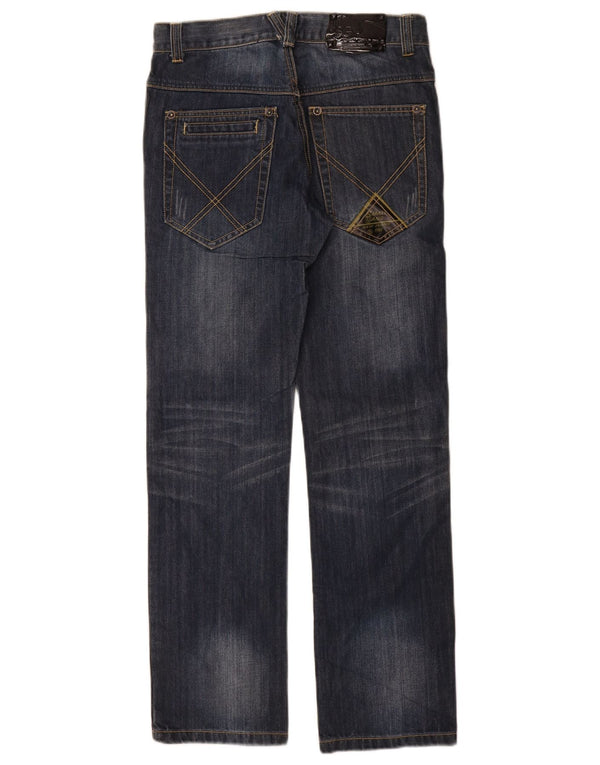 Jeans retos vintage para meninos 13-14 anos W28 L30 algodão azul