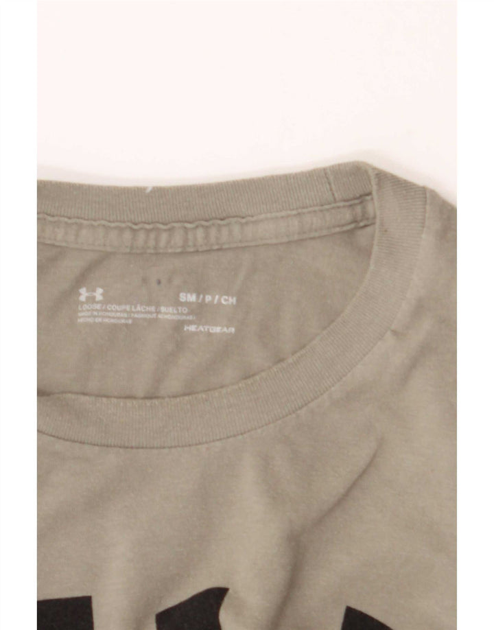 Under Armour Mens Graphic Top Manga Longa Pequeno Cinza