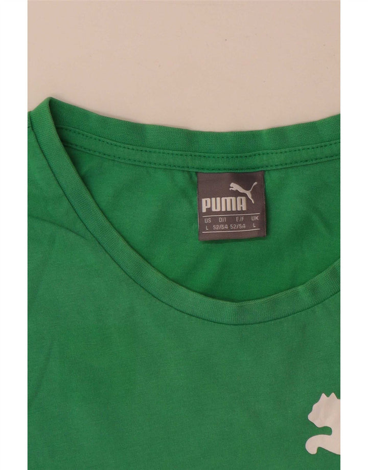 Puma Mens Graphic Vest Top Grande Verde