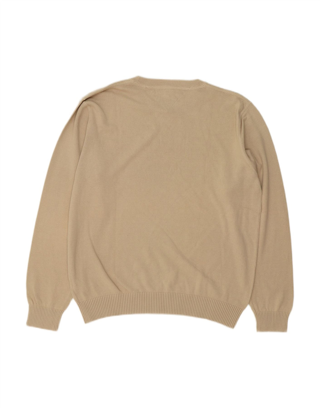 Suéter masculino TOMMY HILFIGER com gola redonda XL algodão bege