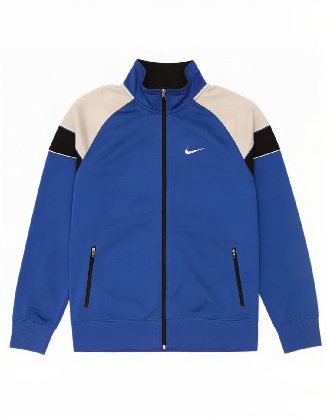 Jaqueta Nike Masculina Treino Top Grande Azul Colorblock Poliéster