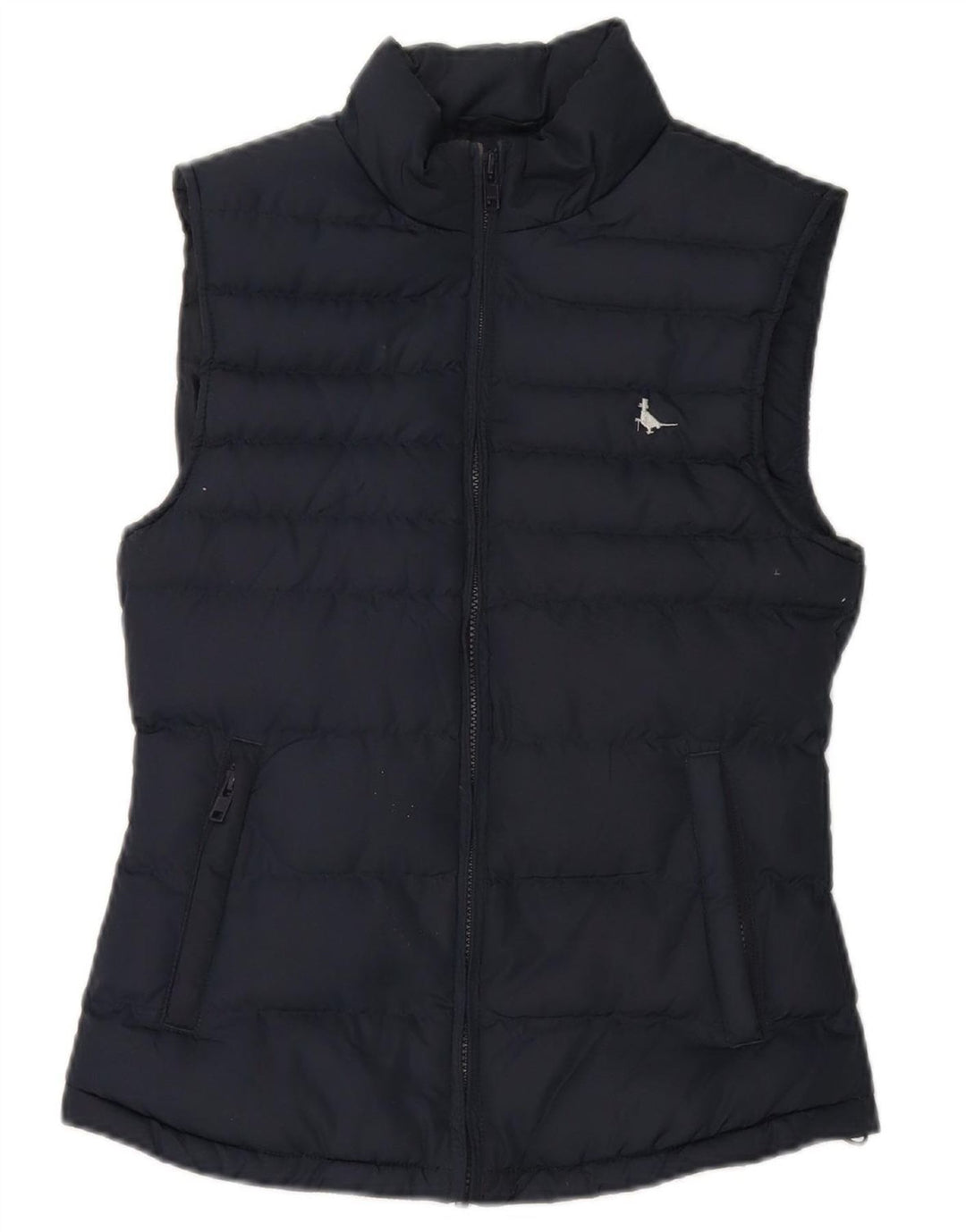 Colete acolchoado feminino JACK WILLS UK 8 pequeno azul marinho