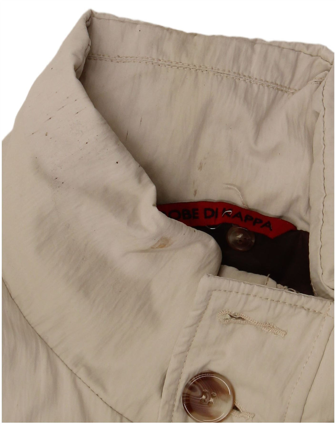 Jaqueta acolchoada masculina Kappa UK 42 XL poliéster bege