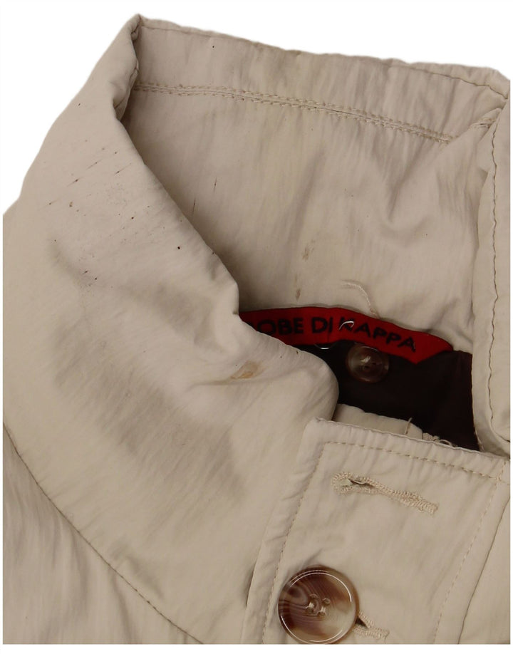 Jaqueta acolchoada masculina Kappa UK 42 XL poliéster bege