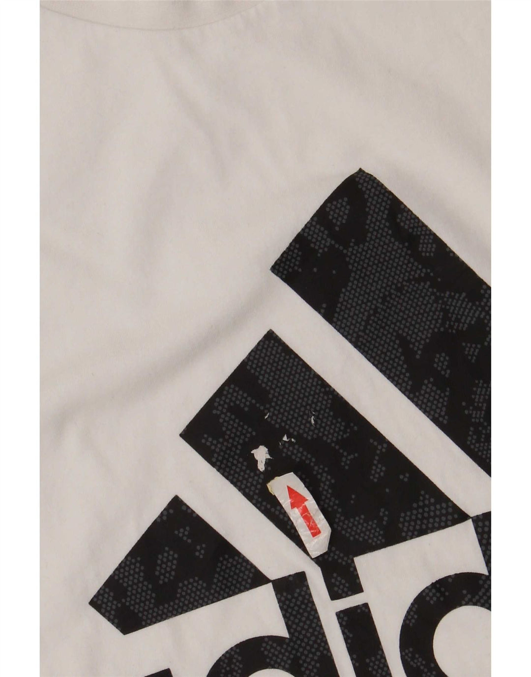 Adidas Mens Graphic T-Shirt Top Grande Algodão Branco