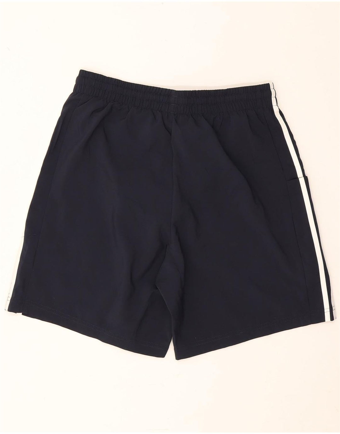 Shorts esportivos masculinos Adidas médio azul marinho poliéster