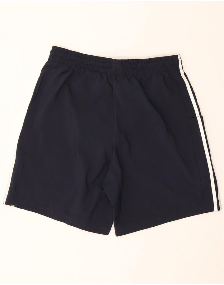 Shorts esportivos masculinos Adidas médio azul marinho poliéster