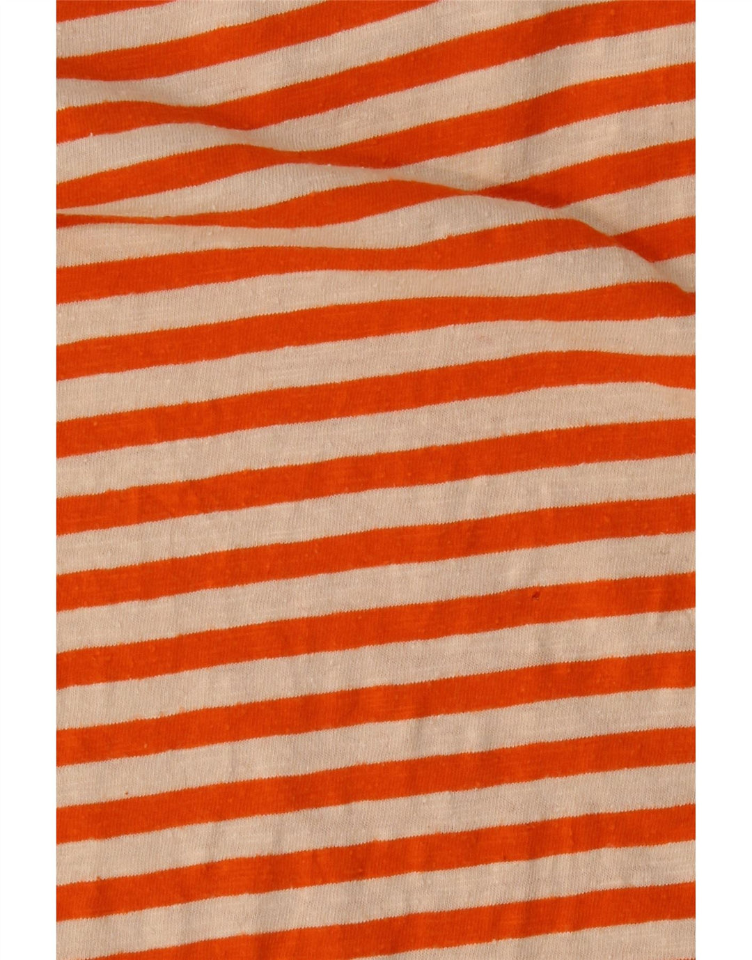 Camiseta feminina SCOTCH & SODA UK 14 grande algodão listrado laranja