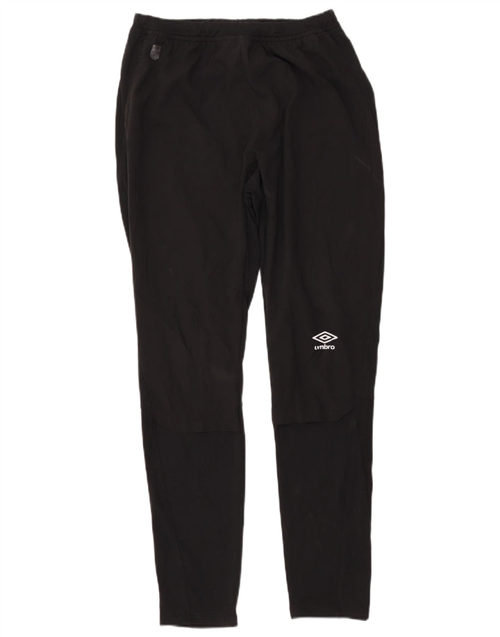 Calça de treino masculina Umbro grande poliéster preto