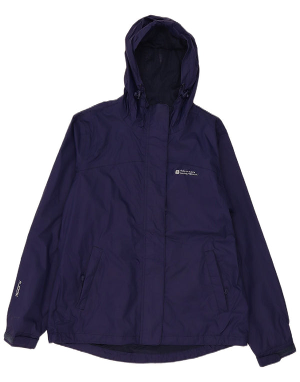 Jaqueta de chuva feminina com capuz Mountain Warehouse UK 12 azul marinho médio