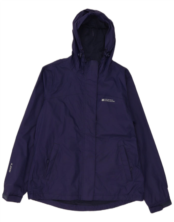 Jaqueta de chuva feminina com capuz Mountain Warehouse UK 12 azul marinho médio