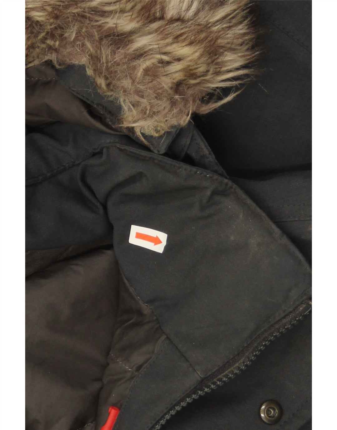 Jaqueta Parka masculina com capuz The North Face Reino Unido 38 poliéster azul marinho médio