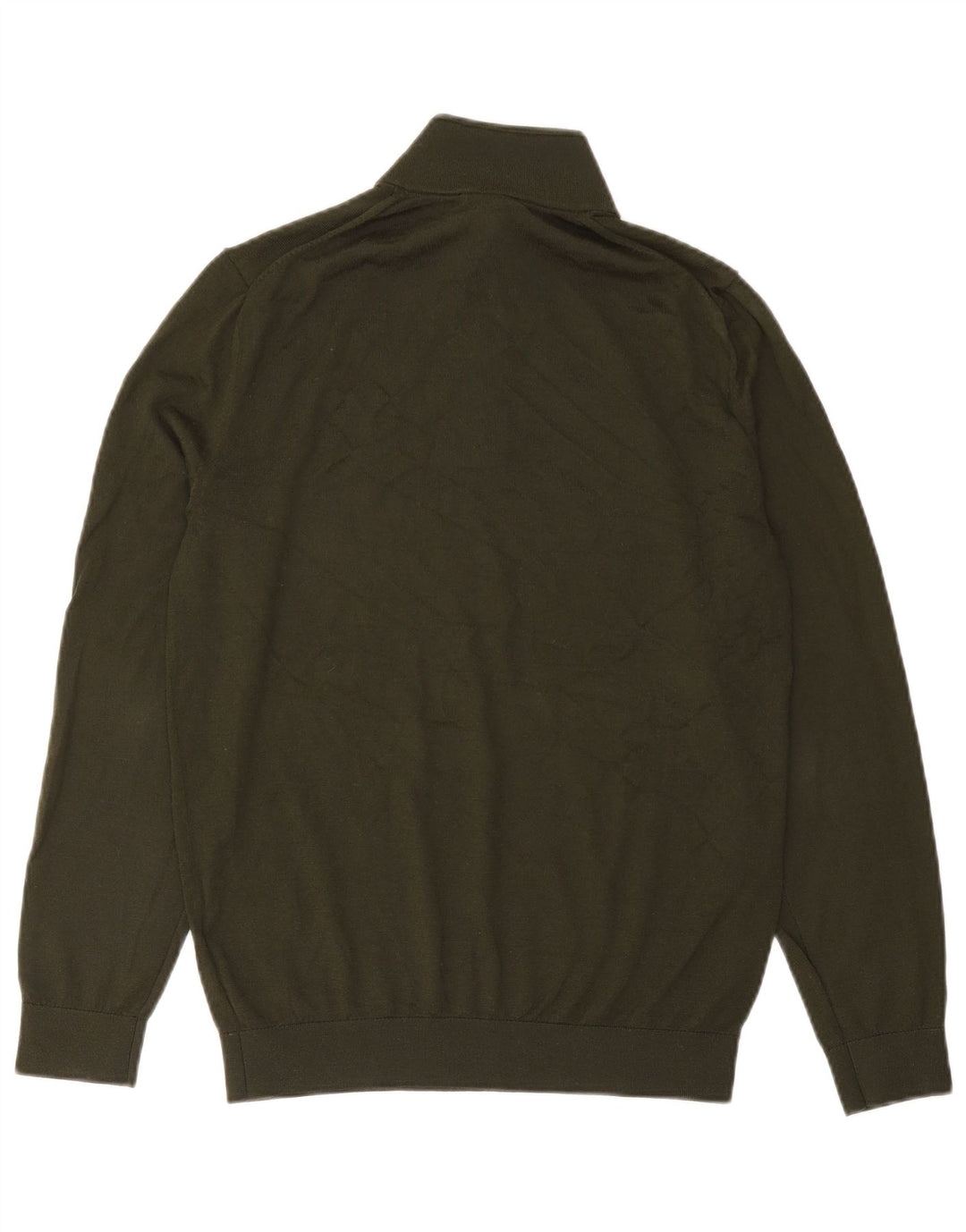 Suéter masculino Reiss com zíper e pescoço grande acrílico verde