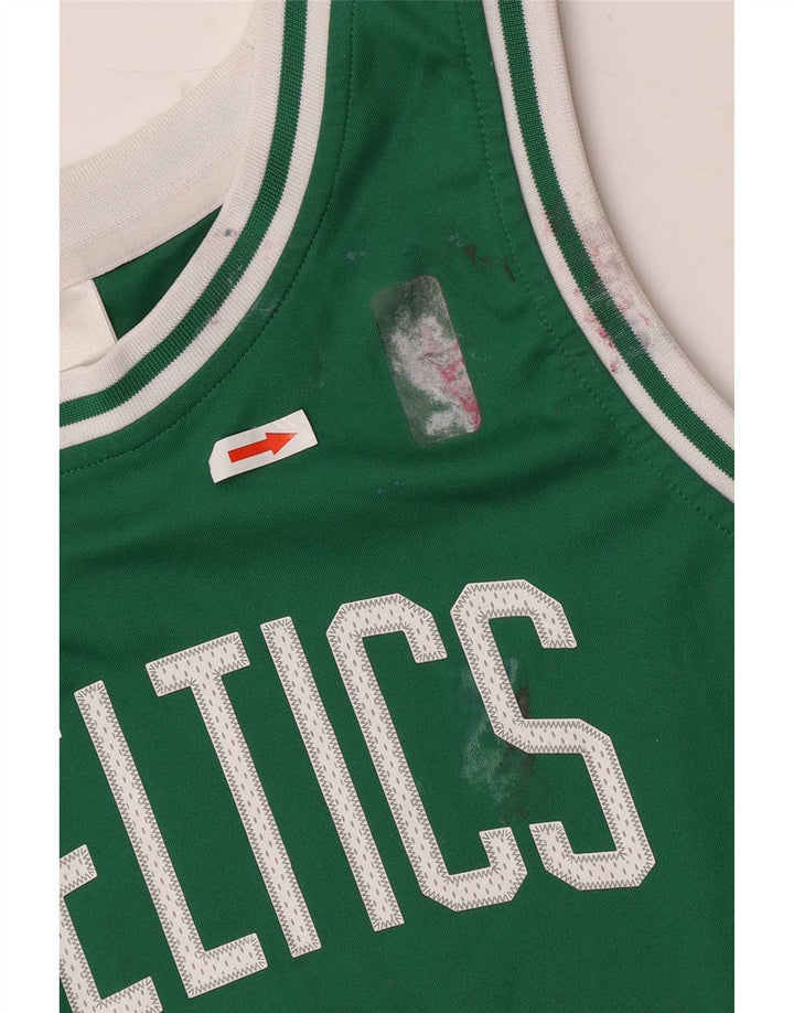 Top Adidas Boys Celtics Graphic Vest 13-14 Anos Verde Poliéster