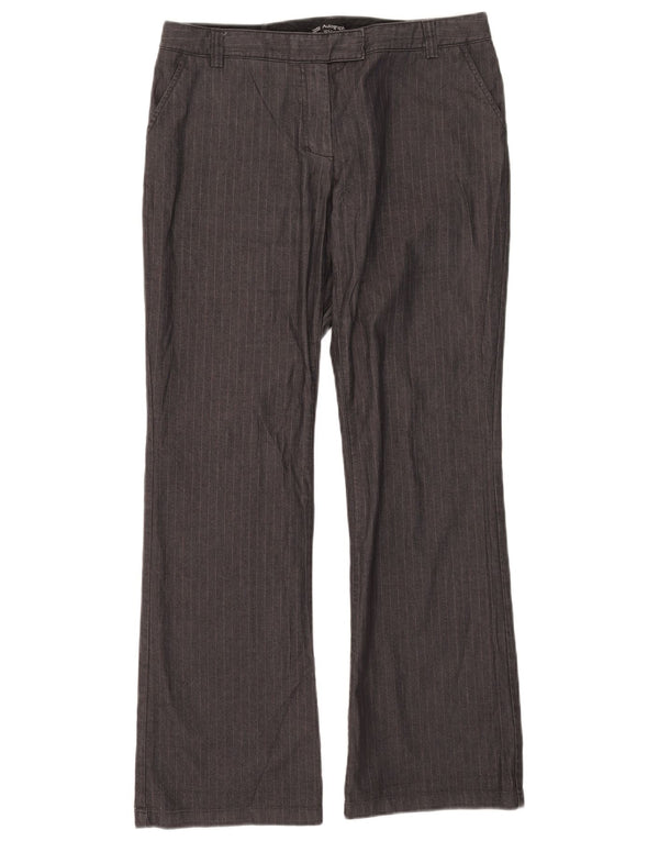 Calça feminina Marks & Spencer Autograph Chino W31 L30 cinza risca de giz