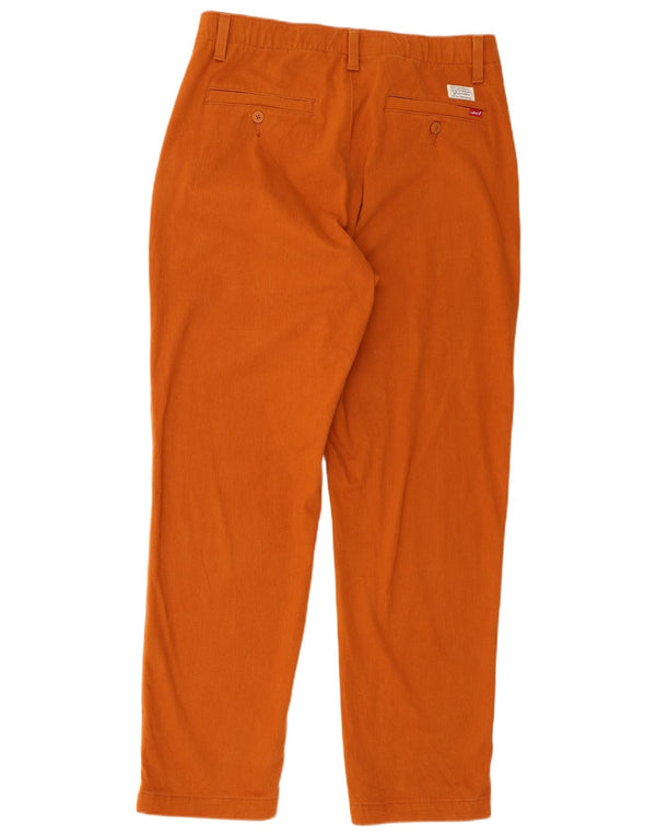 Calça jeans masculina cônica Levi's médio W32 L31 algodão laranja