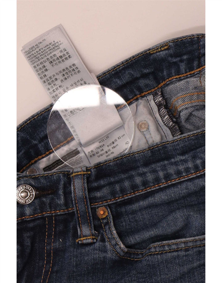 Calça jeans feminina Levi's Crop Slim W32 L26 azul algodão