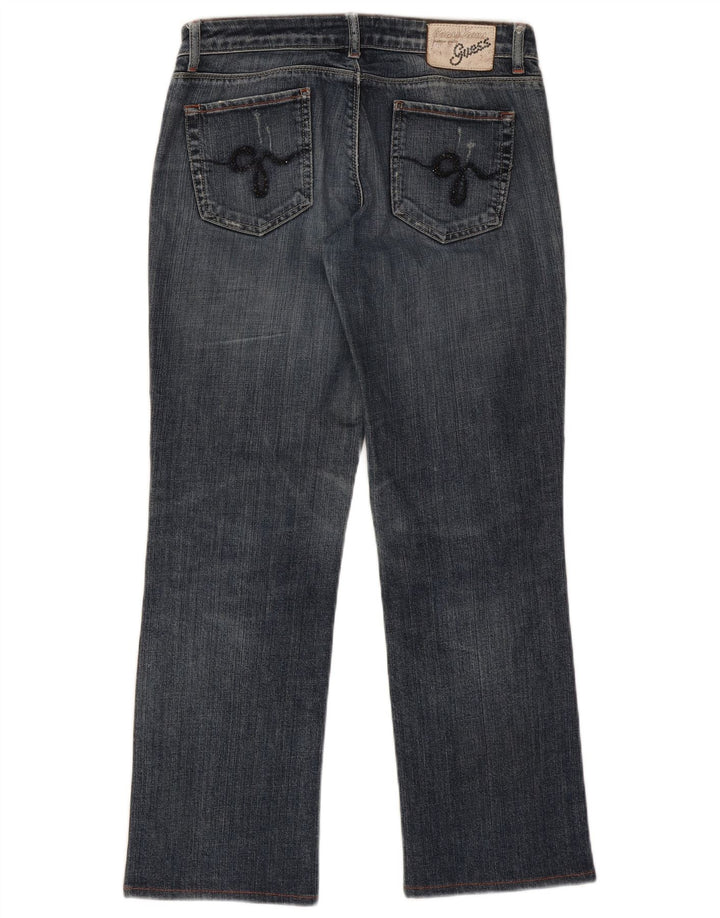 Calça jeans reta feminina GUESS W29 L27 azul