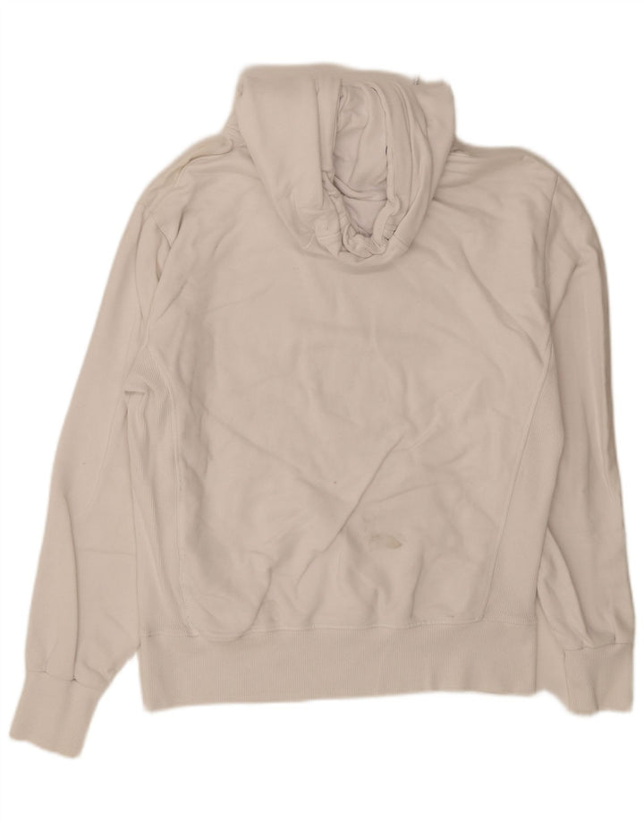 Suéter com capuz gráfico masculino Superdry pequeno algodão branco