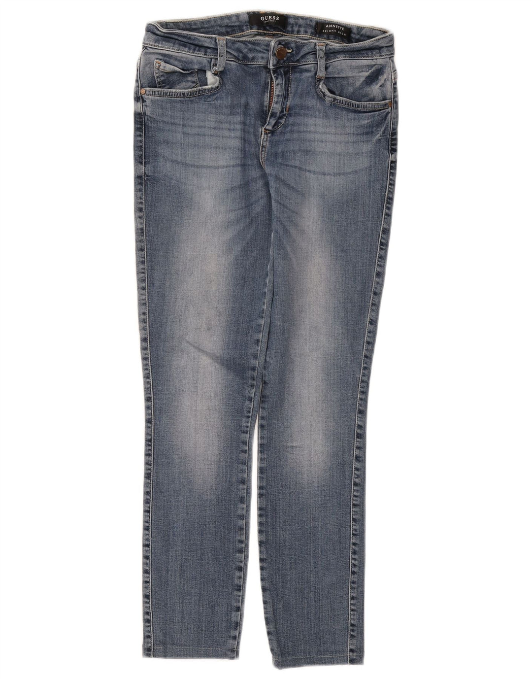 Guess Feminino Annette Skinny Jeans W29 L26 Azul Algodão