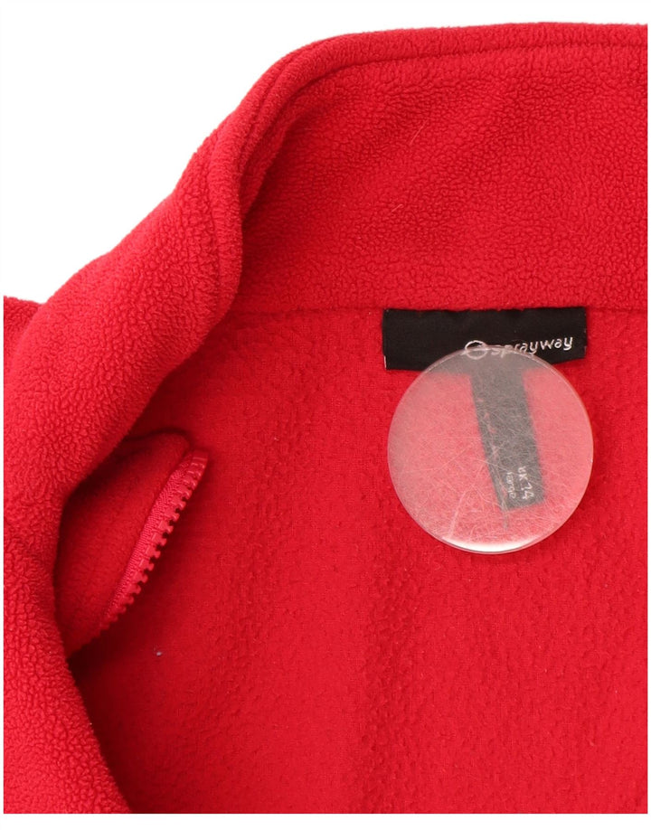 Jaqueta de lã feminina SPRAYWAY UK 14 grande poliéster vermelho