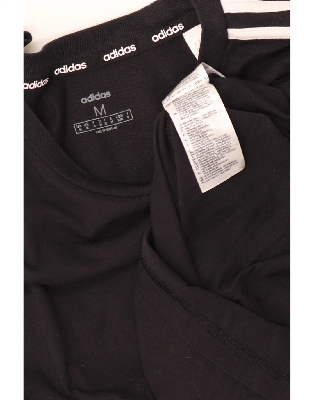 Adidas Mens Top Manga Longa Médio Algodão Preto