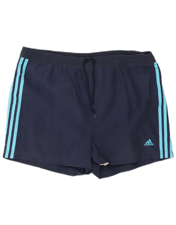 Calções de banho masculinos ADIDAS XL azul marinho poliéster