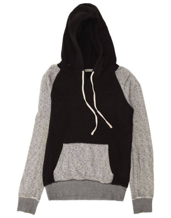 Hurley Mens Hoodie Jumper XS Preto Colorblock Algodão