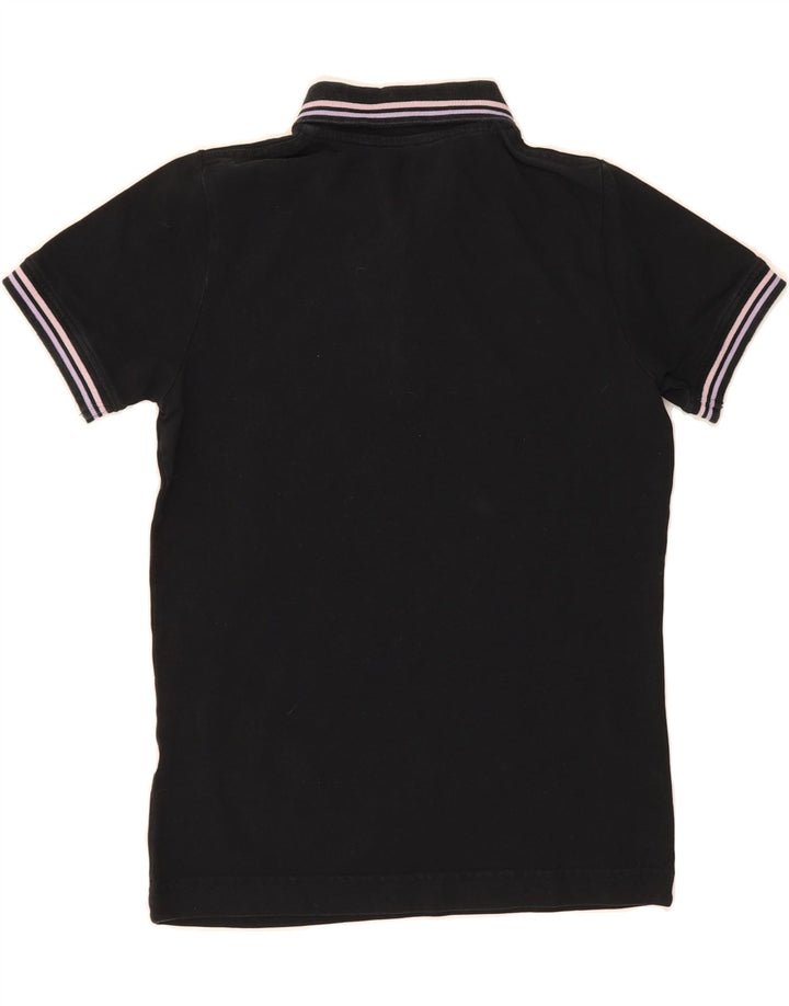 KAPPA Girls Polo Shirt 13-14 Years Large Black Vintage Kappa and Second-Hand Kappa from Messina Hembry 