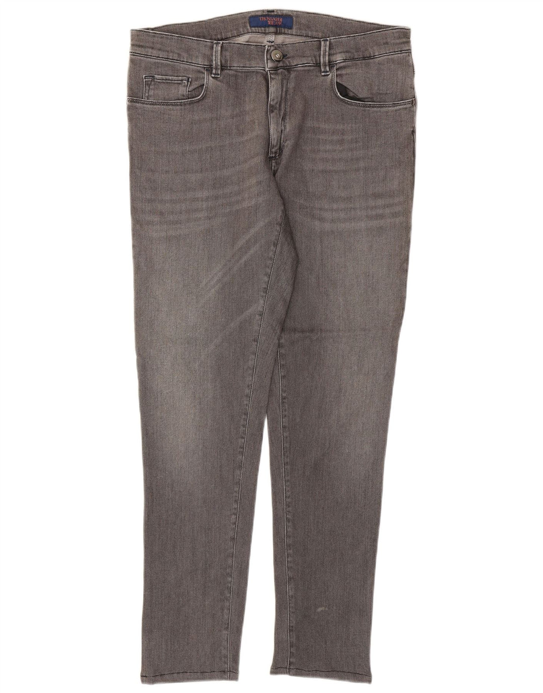 TRUSSARDI Mens Jeans Slim IT 52 XL W38 L32 Algodão Cinza
