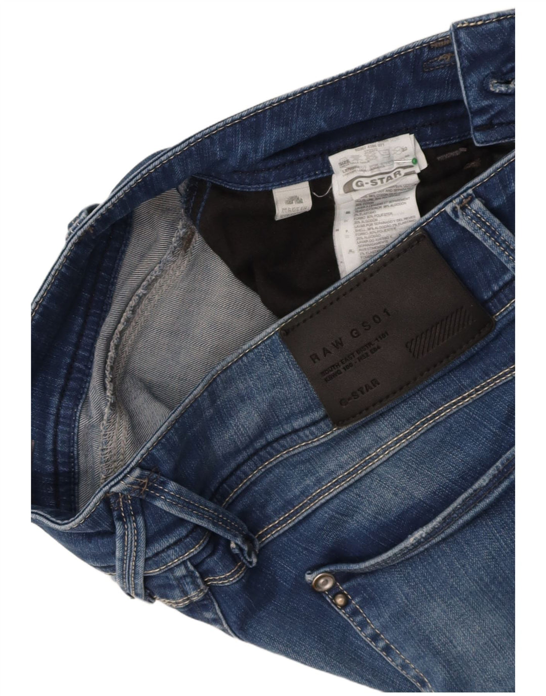 G-STAR Womens Slim Jeans W32 L30 Blue Cotton