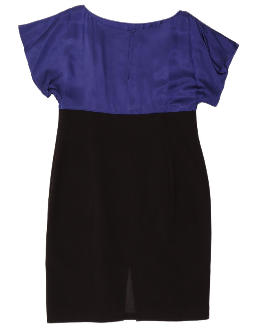 Vestido bainha feminino COAST UK 18 XL preto colorblock poliéster