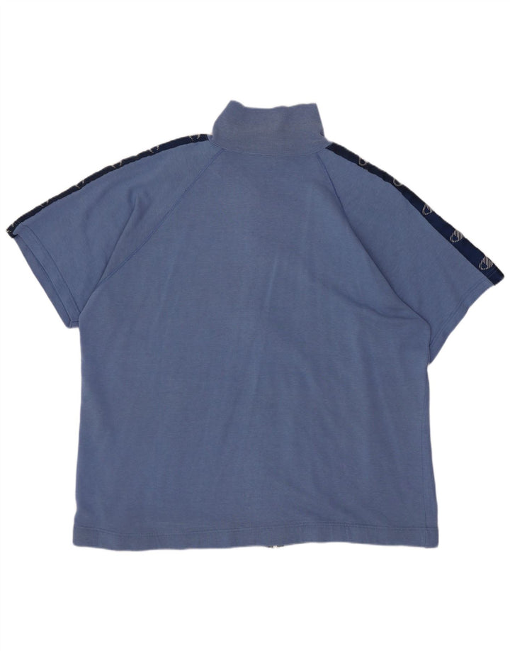 Champion feminino oversized gráfico agasalho top jaqueta reino unido 16 grande azul