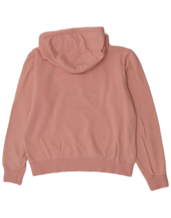 Jumper feminino com capuz gráfico Champion UK 16 grande algodão rosa