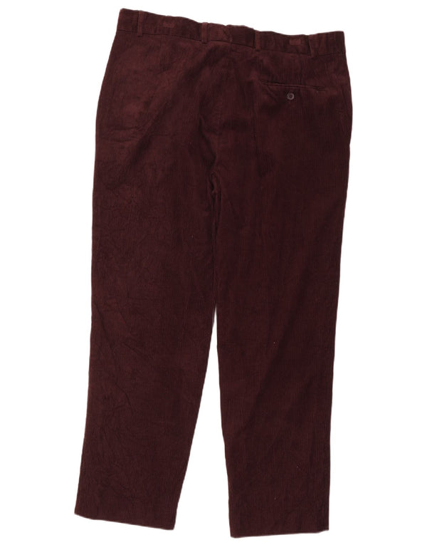 Calça masculina de veludo cotelê James Pringle W38 L29 algodão marrom