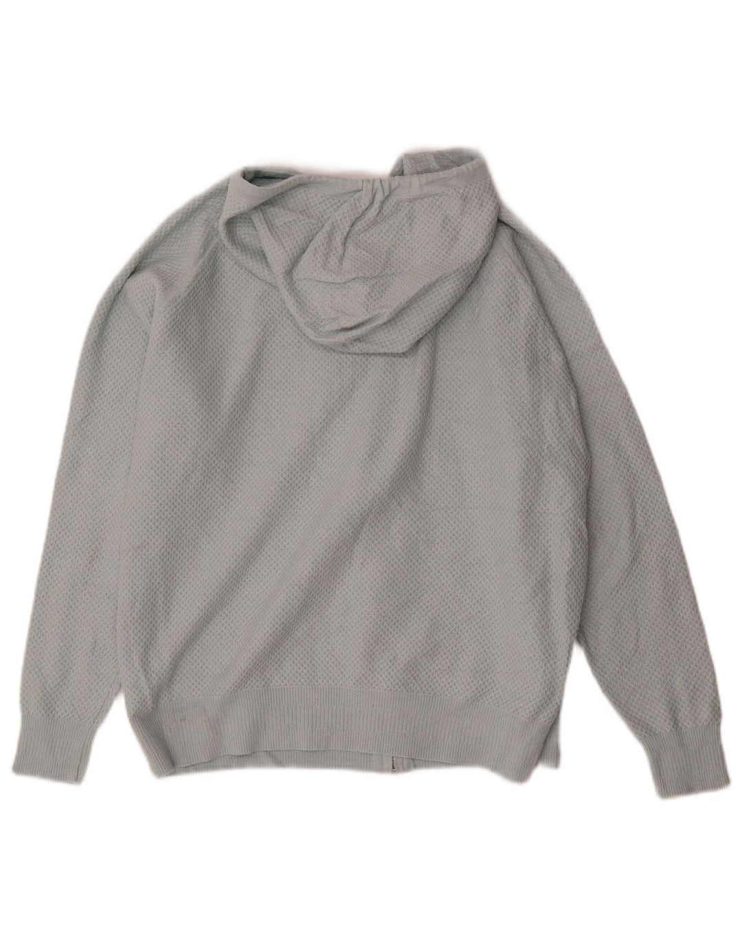 Suéter cardigã feminino com capuz Marks & Spencer Reino Unido 14 azul médio