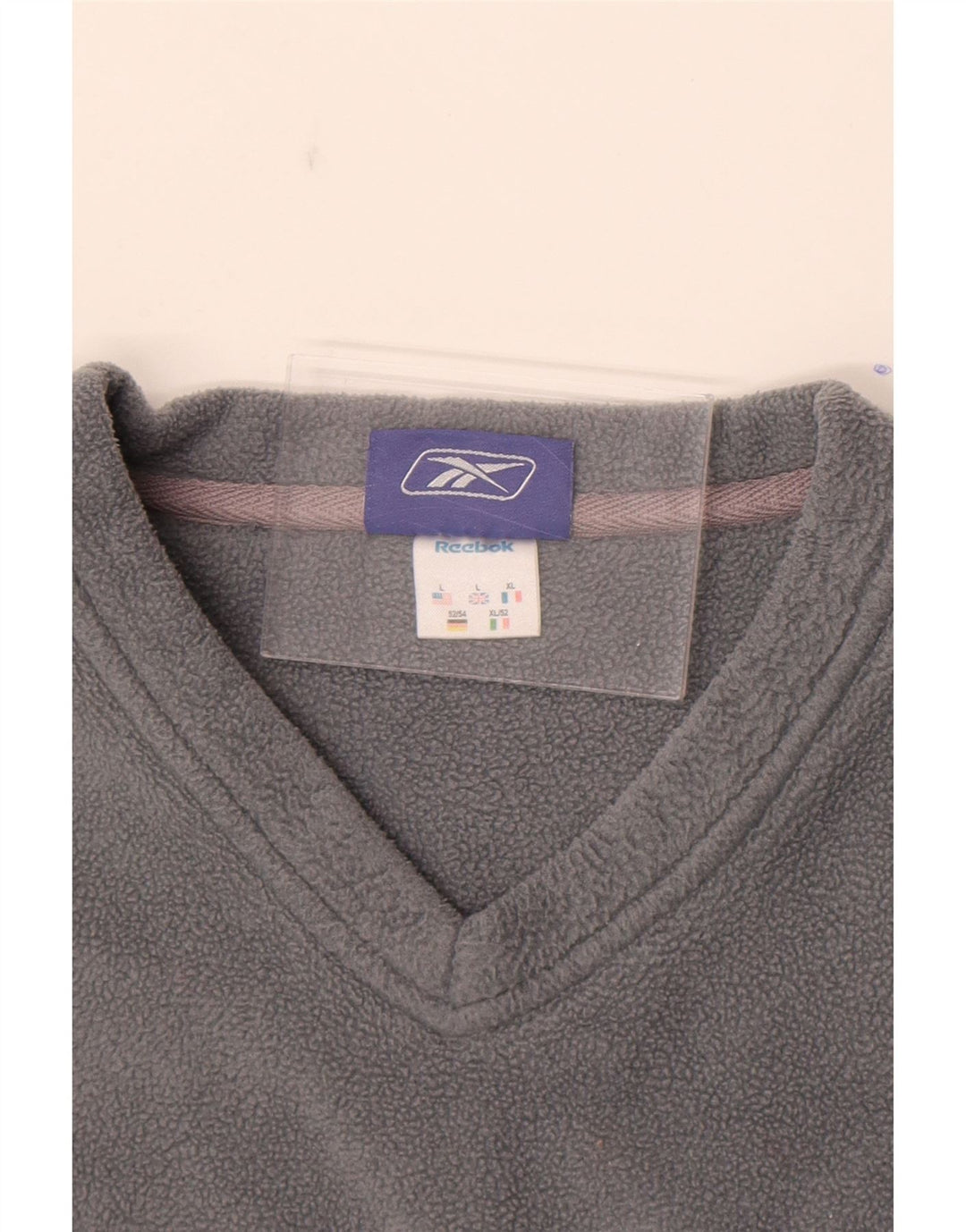 Reebok Mens Fleece Jumper Grande Cinza Poliéster