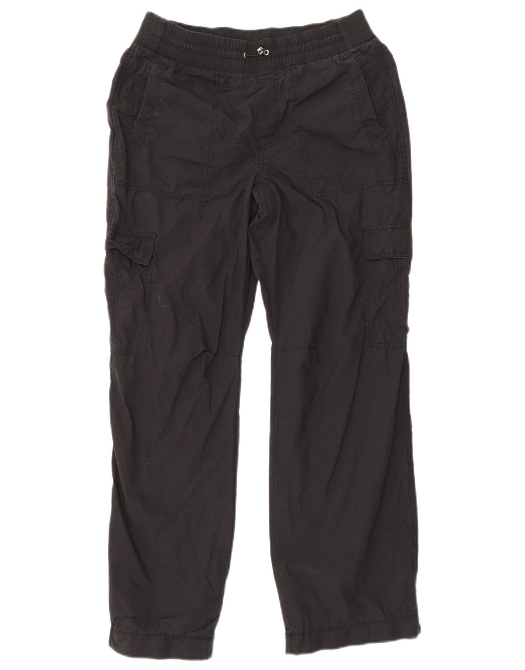 Calça cargo feminina reta Dkny pequena W29 L29 algodão preto